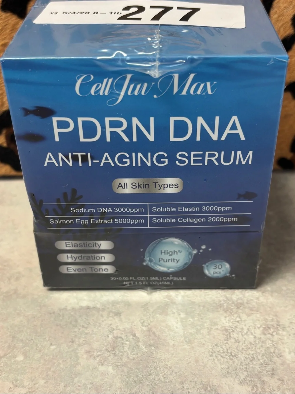 CellJuv Max PDRN DNA Anti-Aging Serum 30 Capsules Sealed Exp 11/2028